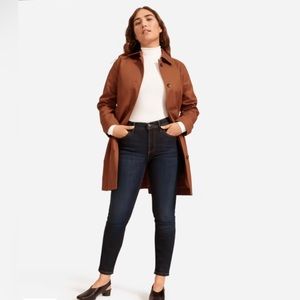 Everlane Authentic Stretch Mid-Rise Skinny Jeans Sz 24 Regular Deep Indigo